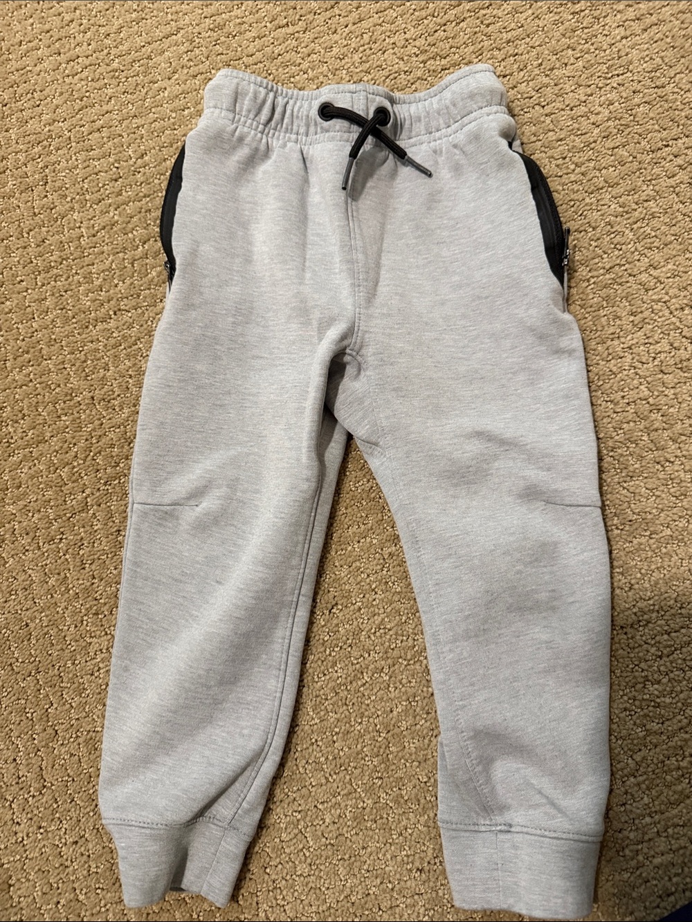 Old Navy Light Gray Jogger Sweatpants with Black Pocket Trim